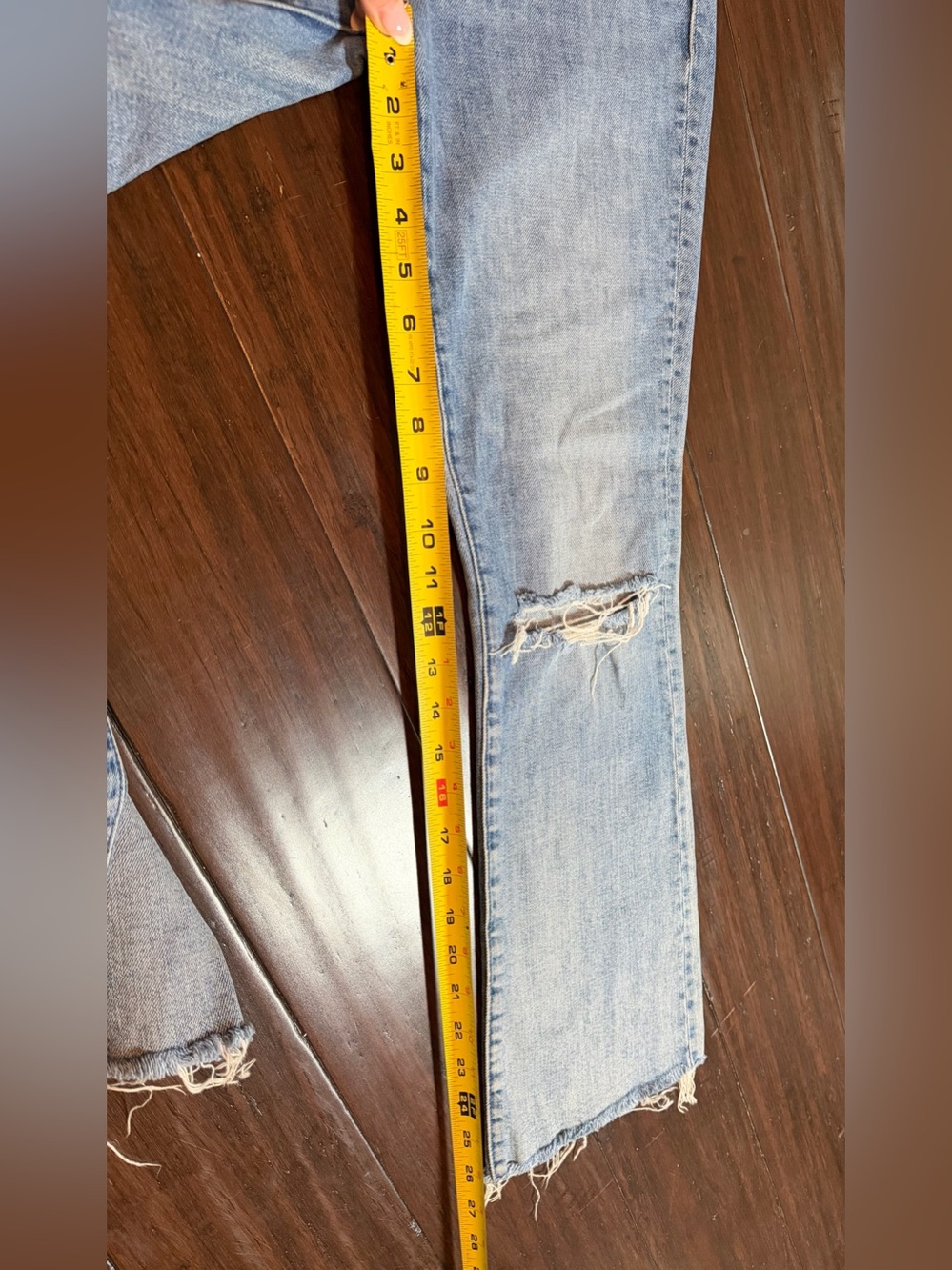 Mother Superior The Hustler Ankle Fray Crushing Hard Distressed Jeans 27 - Picture 4 of 7